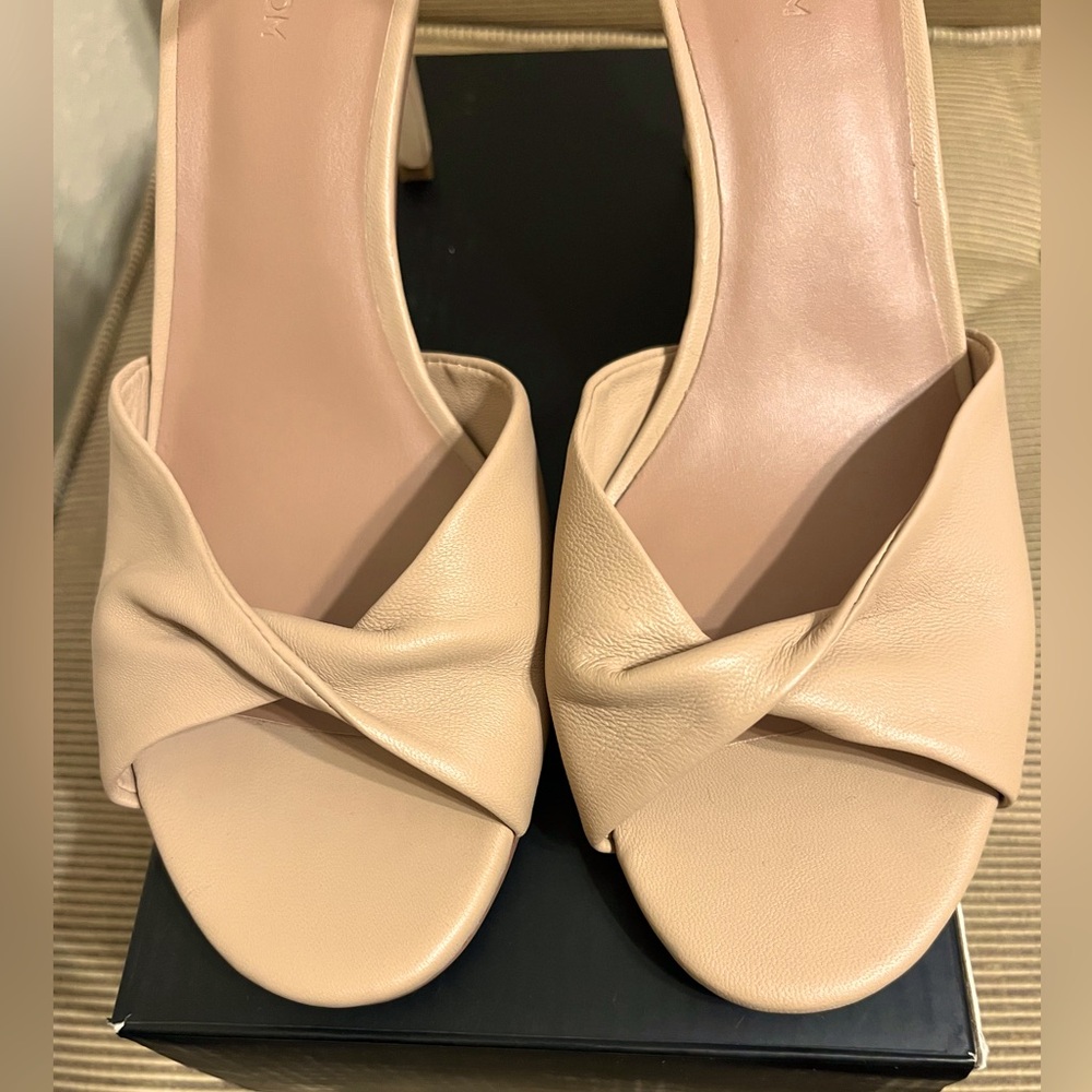 NWOT Nordstrom Anders Leather Ankle Strap Sandal in Tan Candy - Size 8 - Picture 6 of 17